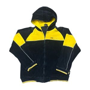 Y2K FUBU Collection Velour Zip Up Hoodie